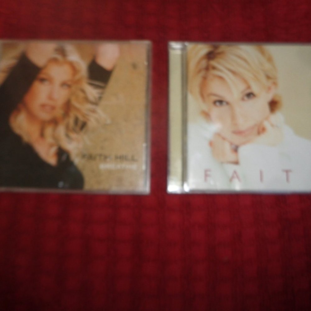 Lot of 2 Faith Hill Country Western CD's - Breath and Faith - Country Time